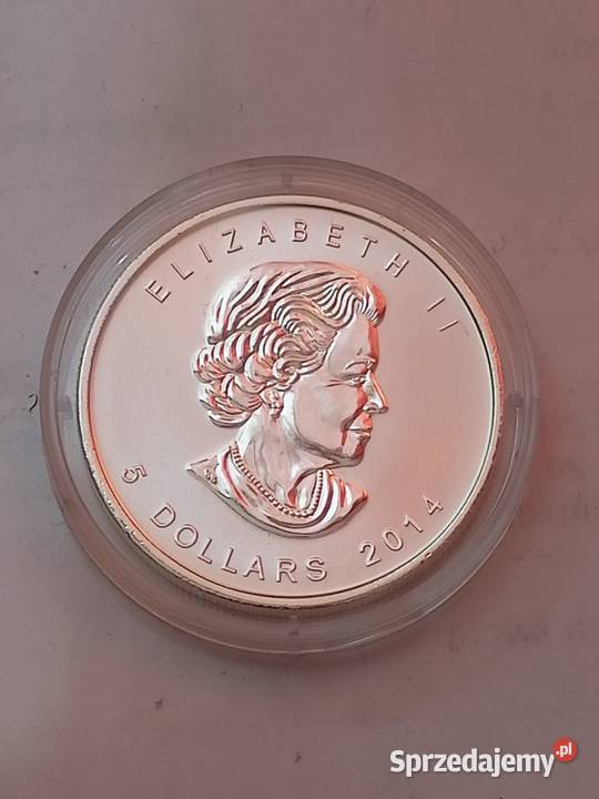 Kanada Srebro 5 Dolarów2014r UNC Siedlce