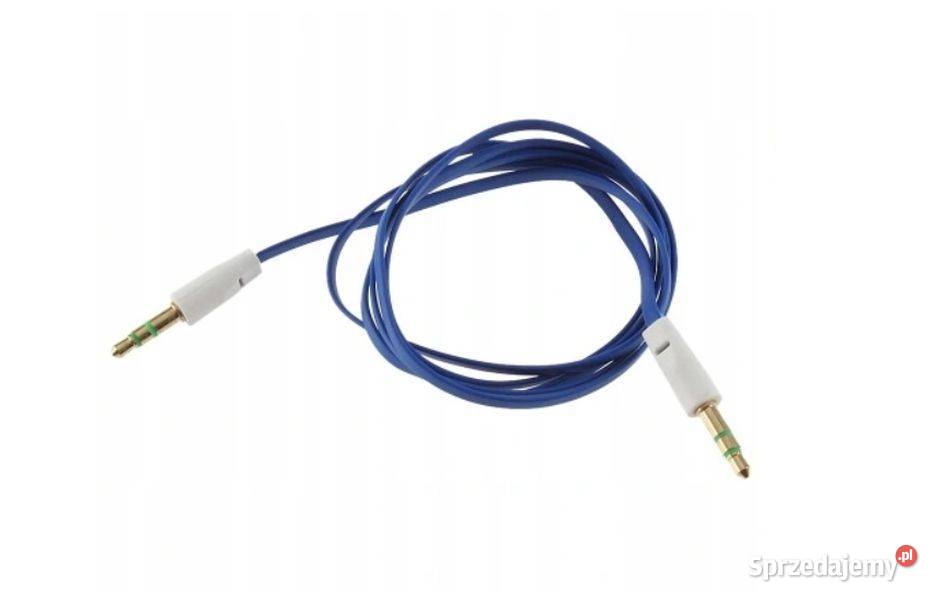 Kabel audio aux mini jack 35 mm 1m płaski lubelskie Zamość