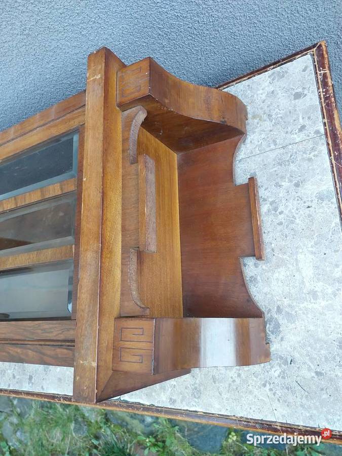 S096 Skrzynia obudowa starego zegara fazowane Tczew