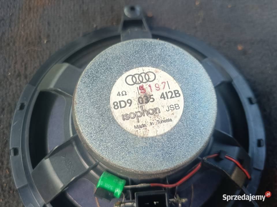 Głośniki Tylnych Drzwi 8D9 035 412 B Audi A4 B5 osobowe Myszków