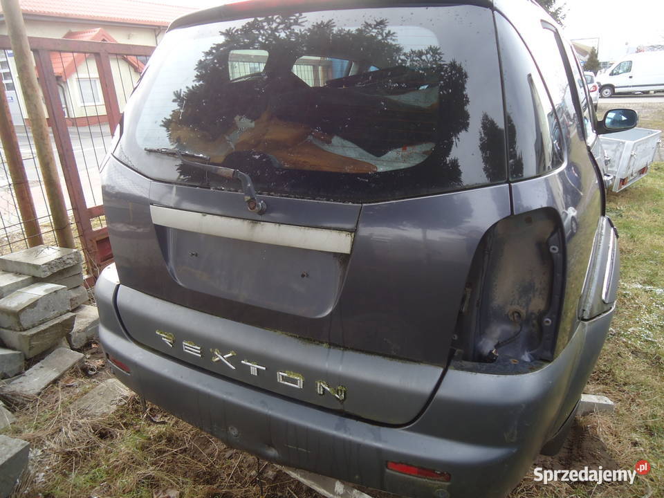 REXTON KLAPA POKRYWA BAGAŻNIKA ZDERZAK TYŁ pomorskie Nowy Dwór Gdański sprzedam