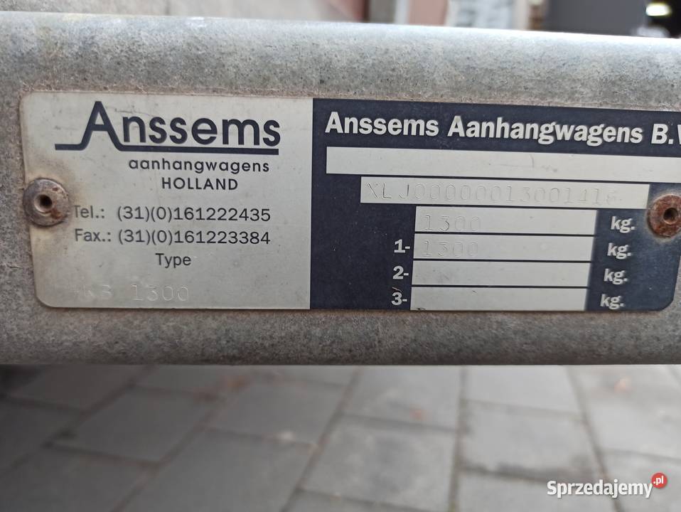 Przyczepka 1300 DMC duża burtowe Chełm