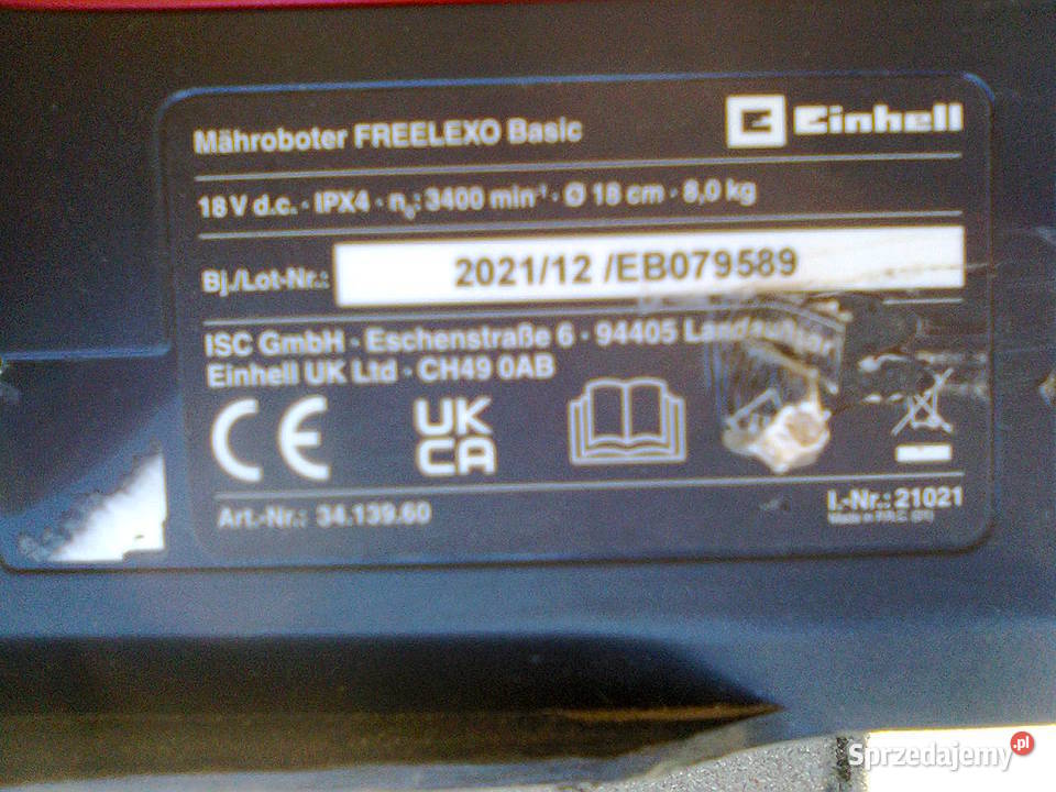 Robot koszący Einhell FREELEXO plus akcesoria Giżycko sprzedam