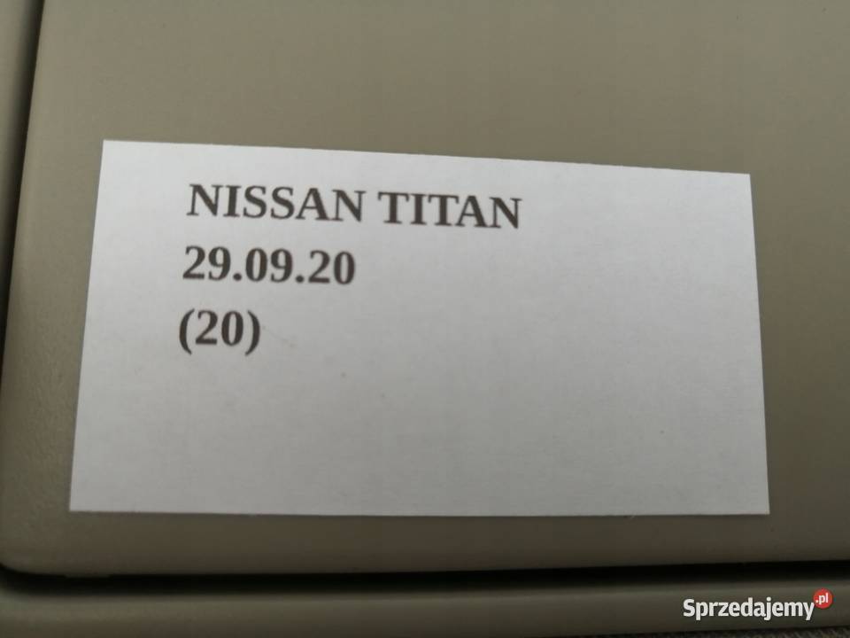 OSŁONA PRZECIWSŁONECZNA LEWA PRAWA NISSAN TITAN wielkopolskie Nowy Tomyśl