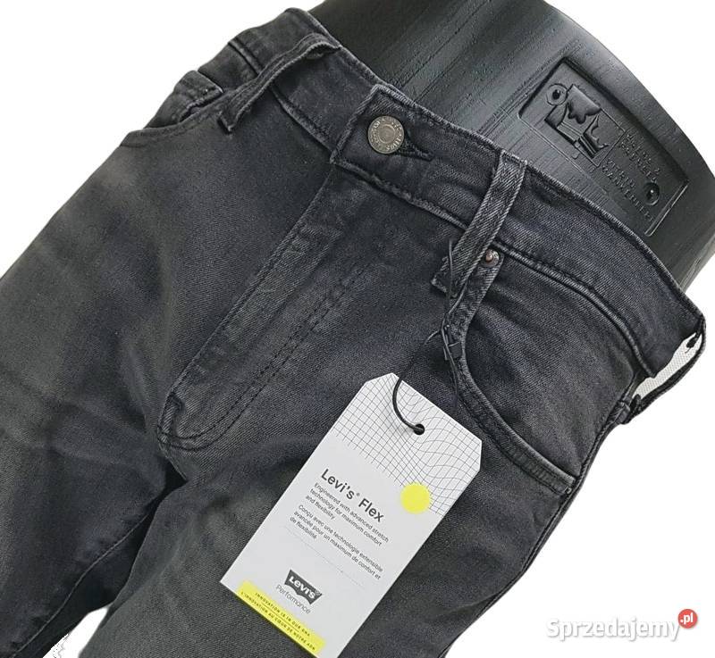 Jeansy Levis Skinny Taper męskie spodnie szare
