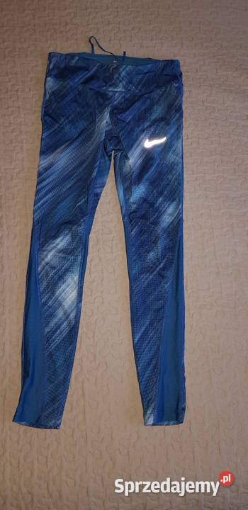 Nike legginsy spodnie DriFit M sportowe odblaski niebieski Warszawa