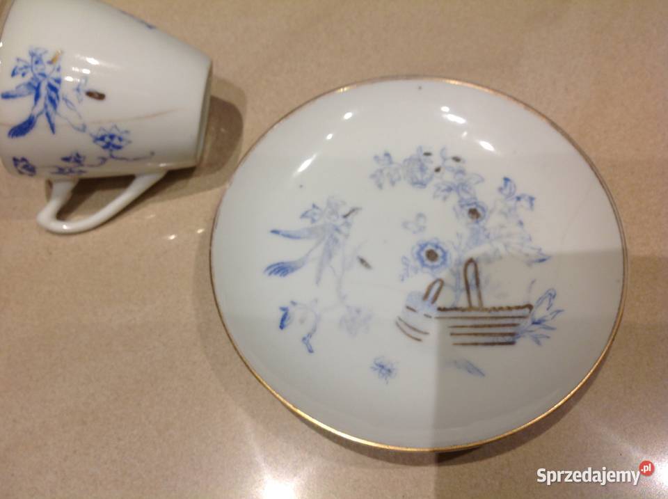 Mała Filiżanka z Podstawkiem Stara Porcelana lubuskie Nowa Sól