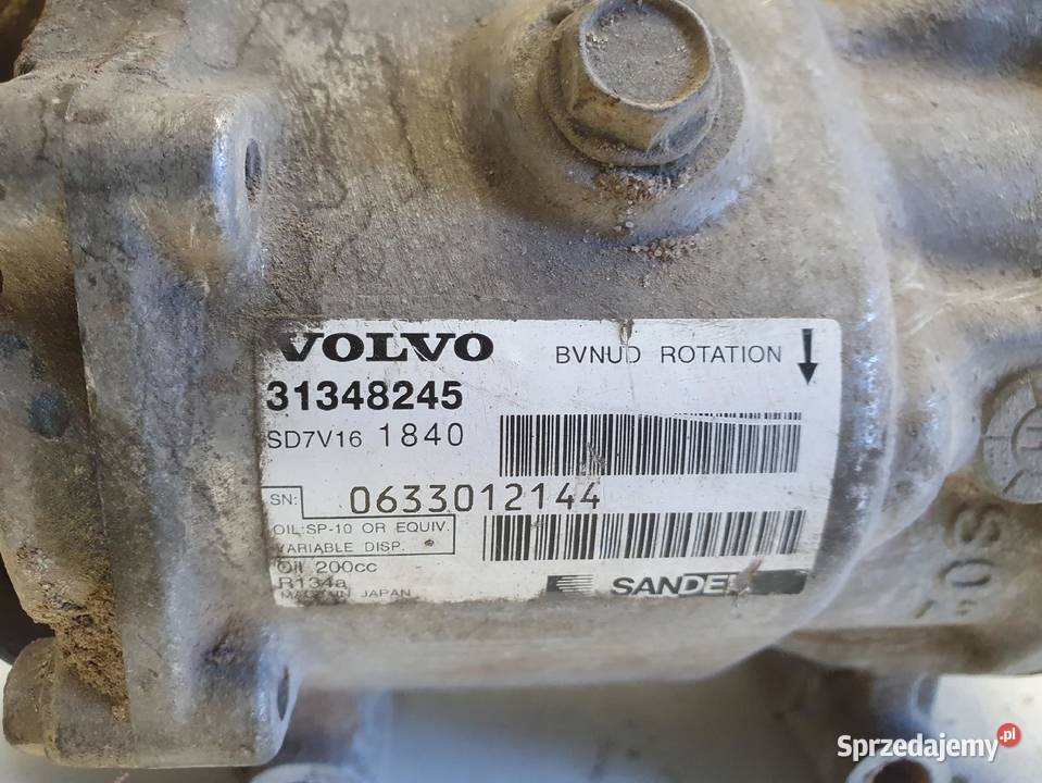 SPRĘŻARKA KLIMATYZACJI Volvo S40 II V50 16 D D2 osobowe lubelskie Chełm sprzedam