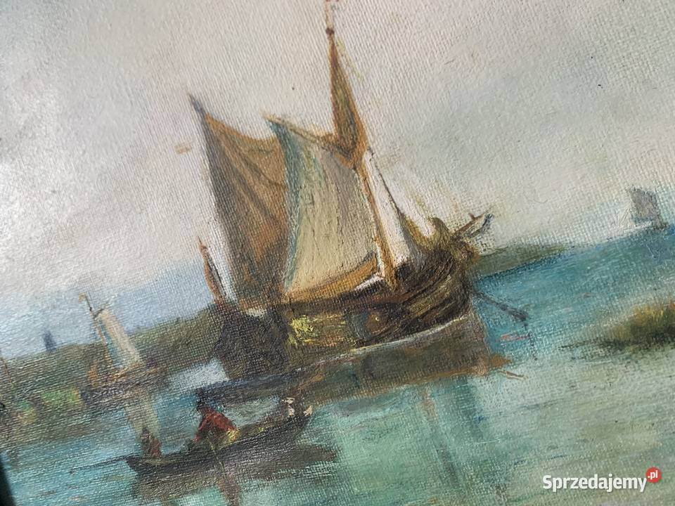 Obraz Łodzie nabrzeżu Łowicz