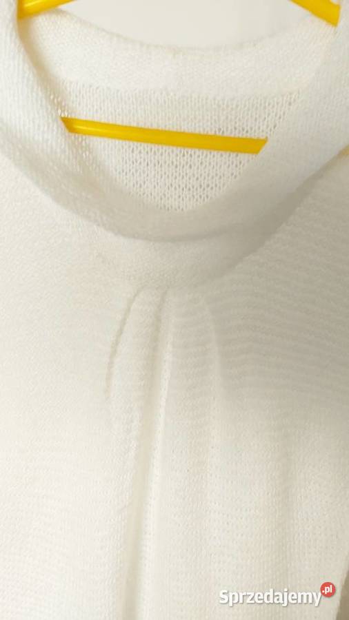 Bezrękawnik bluzka biała rozmiar M z dzianinki lubelskie Lublin