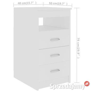 vidaXL Komoda biała 40x50x76 materiał mazowieckie Warszawa