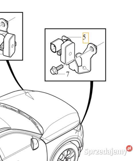 VOLVO C40 XC40 czujnik aktywne zawieszenie prawy Bielany Wrocławskie sprzedam