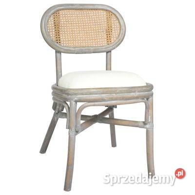 vidaXL Krzesła stołowe 4 szare lniane3071721 Warszawa