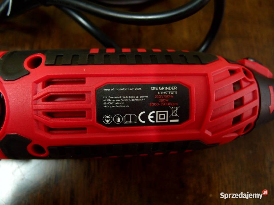 Szlifierka prosta RED TECHNIC moc 280W nap Łódź