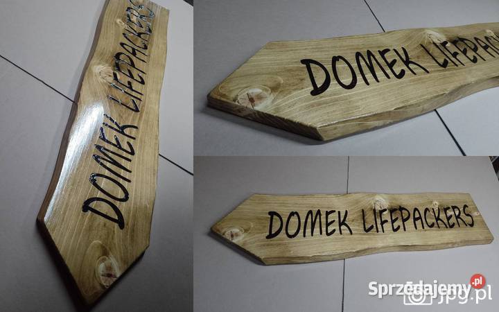 DESKA Z NAPISEM na dom altankę do restauracji Roczyny