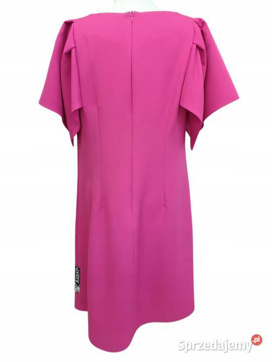 Sukienka damska litera A z rękawkiem zamek Wieluń