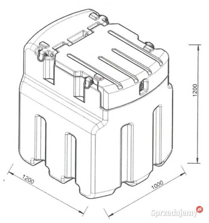 ZBIORNIK MOBILNY NA PALIWO 950L JFC TRUCKTANK NA
