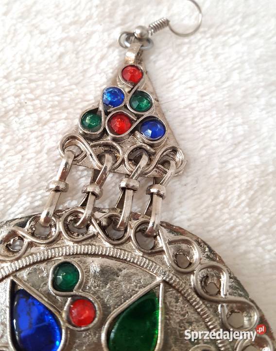 Duże kolczyki orient boho bohemian hippie tribal Kolczyki