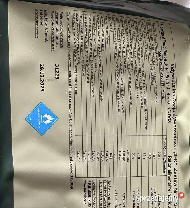 Racja Żywnościowa SR Pozostałe Dębica