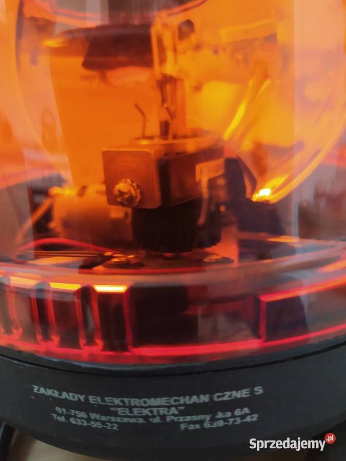 Lampa ostrzegawcza kogut LBO10T obrotowa ELEKTRA Warszawa sprzedam