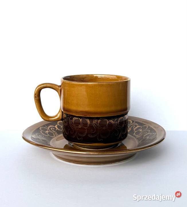 Filiżanka Tułowice ceramika miodowa lata 7080 XX Porcelana i szkło Kraków