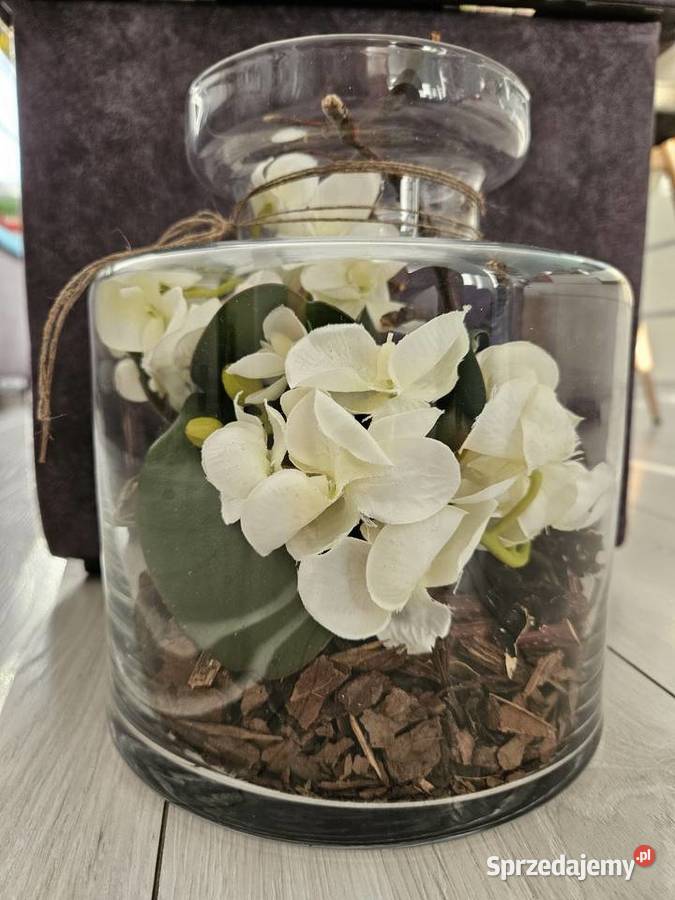 Słój ze storczykirm sztucznym