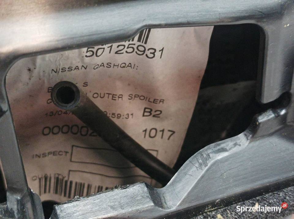 SPOILER LOTKA KLAPY TYŁ LIFT ŚWIATŁO STOP Nissan