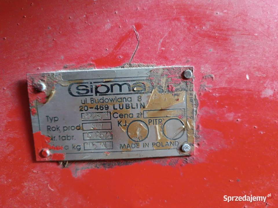 Prasa kostkująca SIPMA Z2241 rocznik 1991 nieuszkodzony małopolskie Kanna