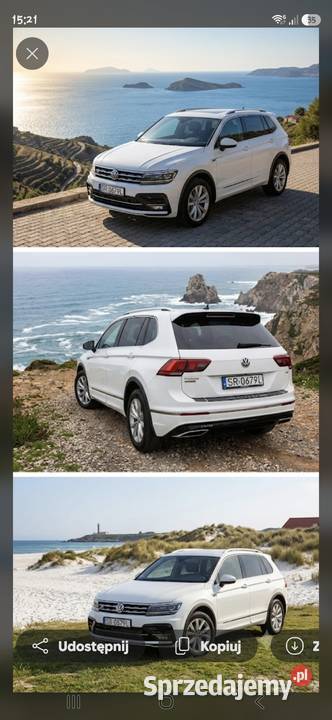 Volkswagen Tiguan Allspace 14 Edycja limited bluetooth Tiguan Osieczna