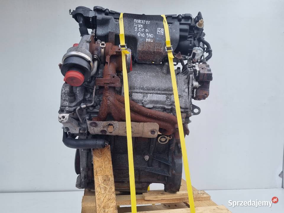 SILNIK KOMPLET Mercedes W169 A180 18 20 CDI 109 osobowe Rudka