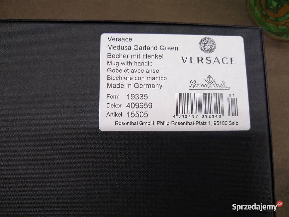 Kubek Rosenthal Versace Medusa Garland Green