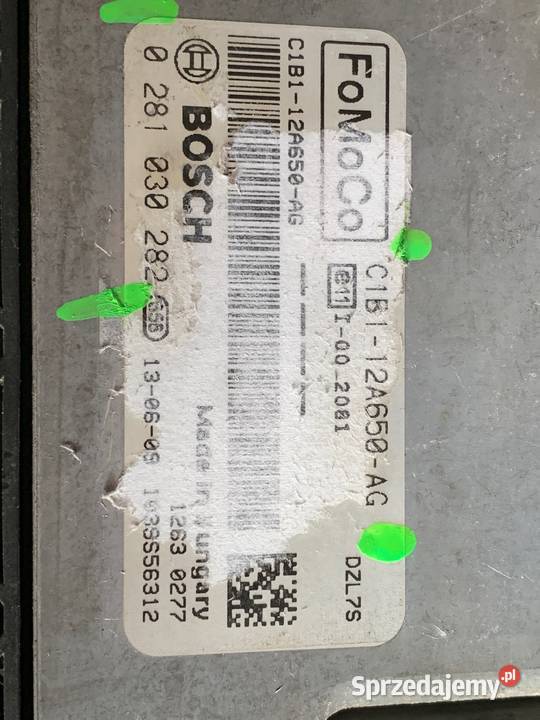 Komputer 16 C1B112A650AG 0281030282 FORD Fiesta wielkopolskie Margonin sprzedam