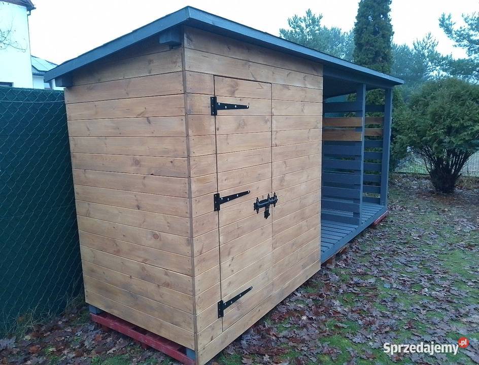 Drewutnia na drewno z pomieszczeniem Drewutnie Gdańsk