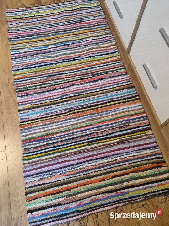 Nowy bawelniany dywanik szmaciak rękodzieło