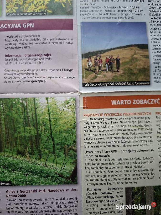 Gorczański Park Narodowy 125 000 mapa Kraków