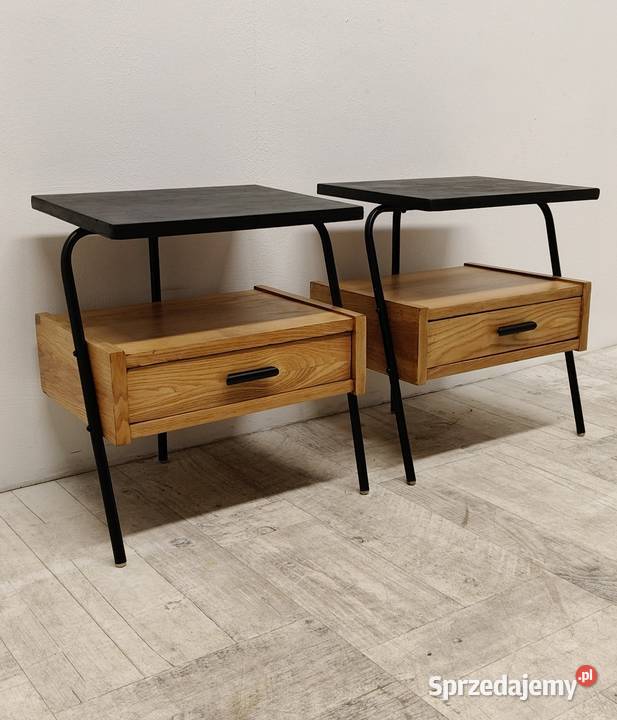 szafki nocne loft modernizm vintage design łódzkie