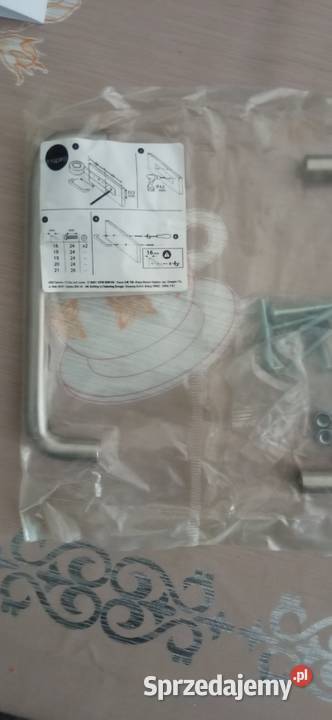 Uchwyty metalowe srebrne satynowe do mebli