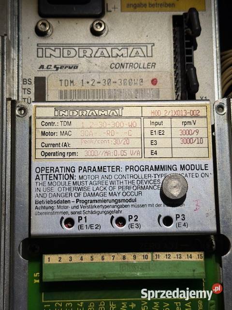 napędy osi Indramat TDM Elektronika Jastrząb