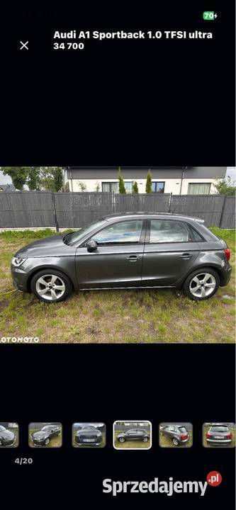 Audi A1 benzyna 40tyśKM piękna stan światła przeciwmgielne Łaniewo