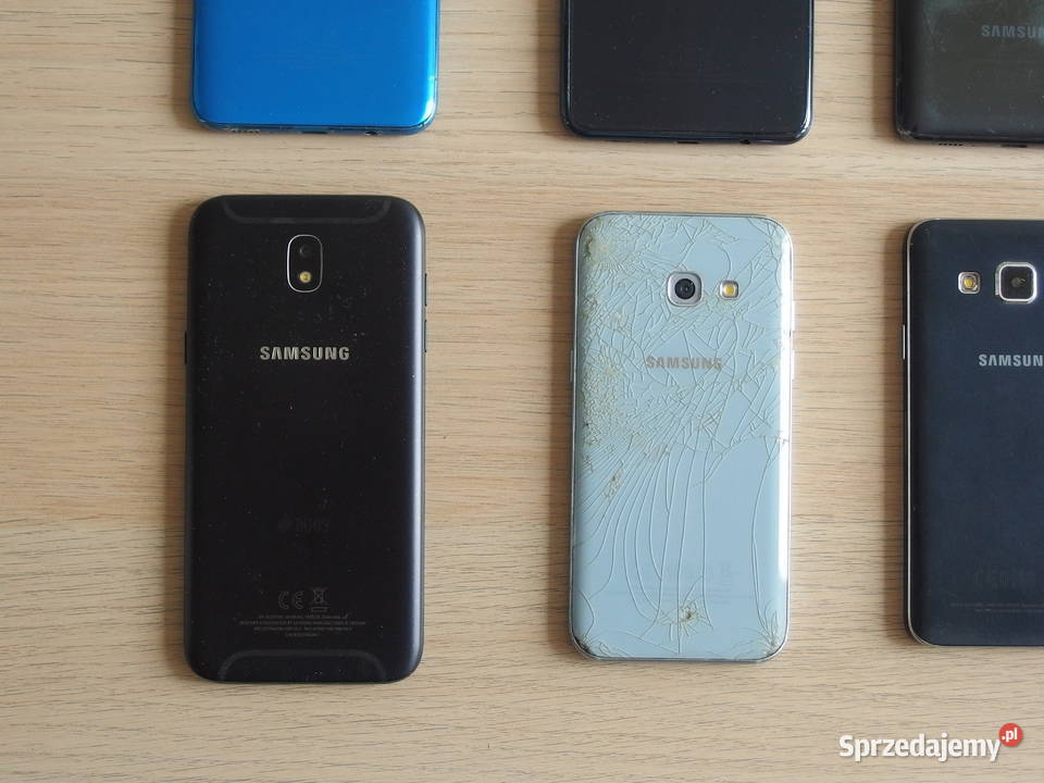 9 uszkodzone smartfony SAMSUNG na części