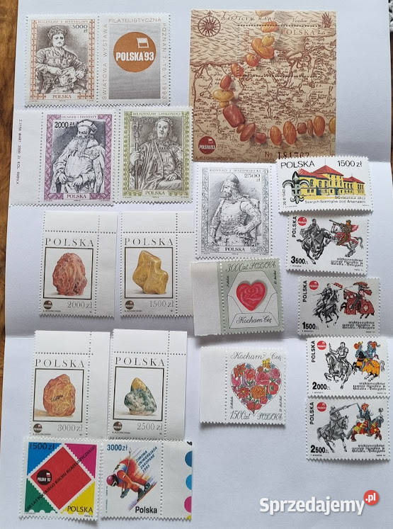 Znaczki pocztowe 19921993 czyste Zielona Góra