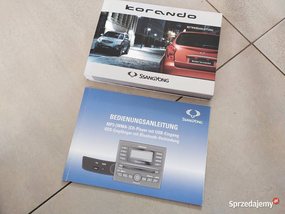 Instrukcja obsługi SsangYoung Korando kujawsko-pomorskie Bydgoszcz sprzedam