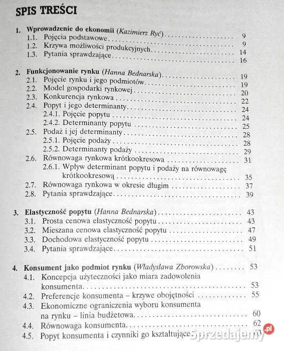 Mikroekonomia w zarysie Hanna Bednarska Ewa lubelskie Chełm sprzedam