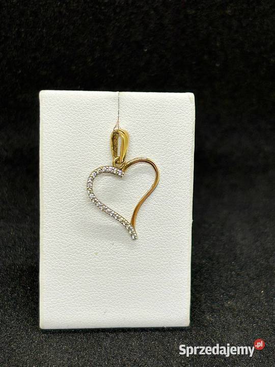 Złota zawieszka pr 333 057g Serce złoto Biżuteria