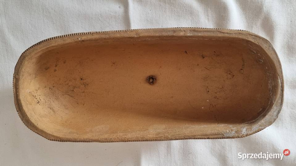 Gliniana owalna doniczka na 4 nóżkach Warszawa sprzedam