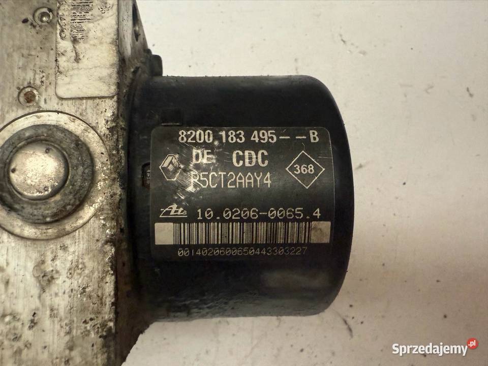 ABS POMPA I STEROWNIK RENAULT LAGUNA 8200183495 osobowe Ostrów Wielkopolski sprzedam