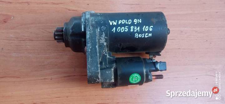 Rozrusznik Volkswagen Polo 9N Bosch 1 005 831 Rok produkcji 2002 Oleszyce