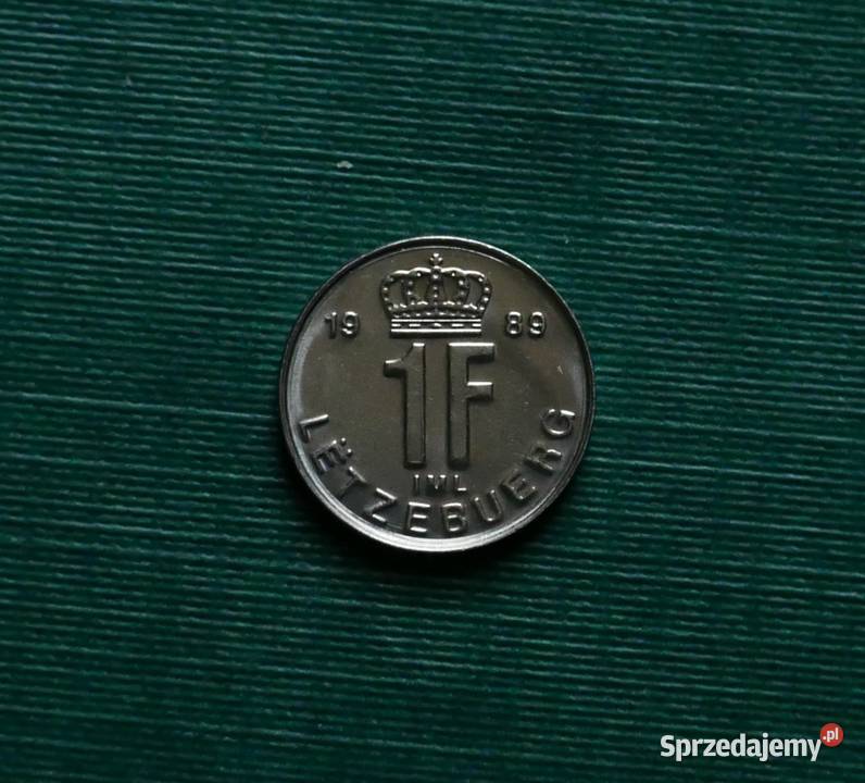 LUKSEMBURG 1 frank 1989r Gliwice