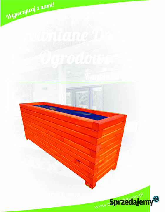 Masywne Drewniane Donice Ogrodowe z kantówki Donice lubelskie Chełm
