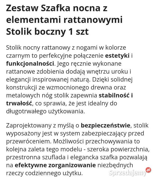 Szafeczki nocne 2 Siedlce